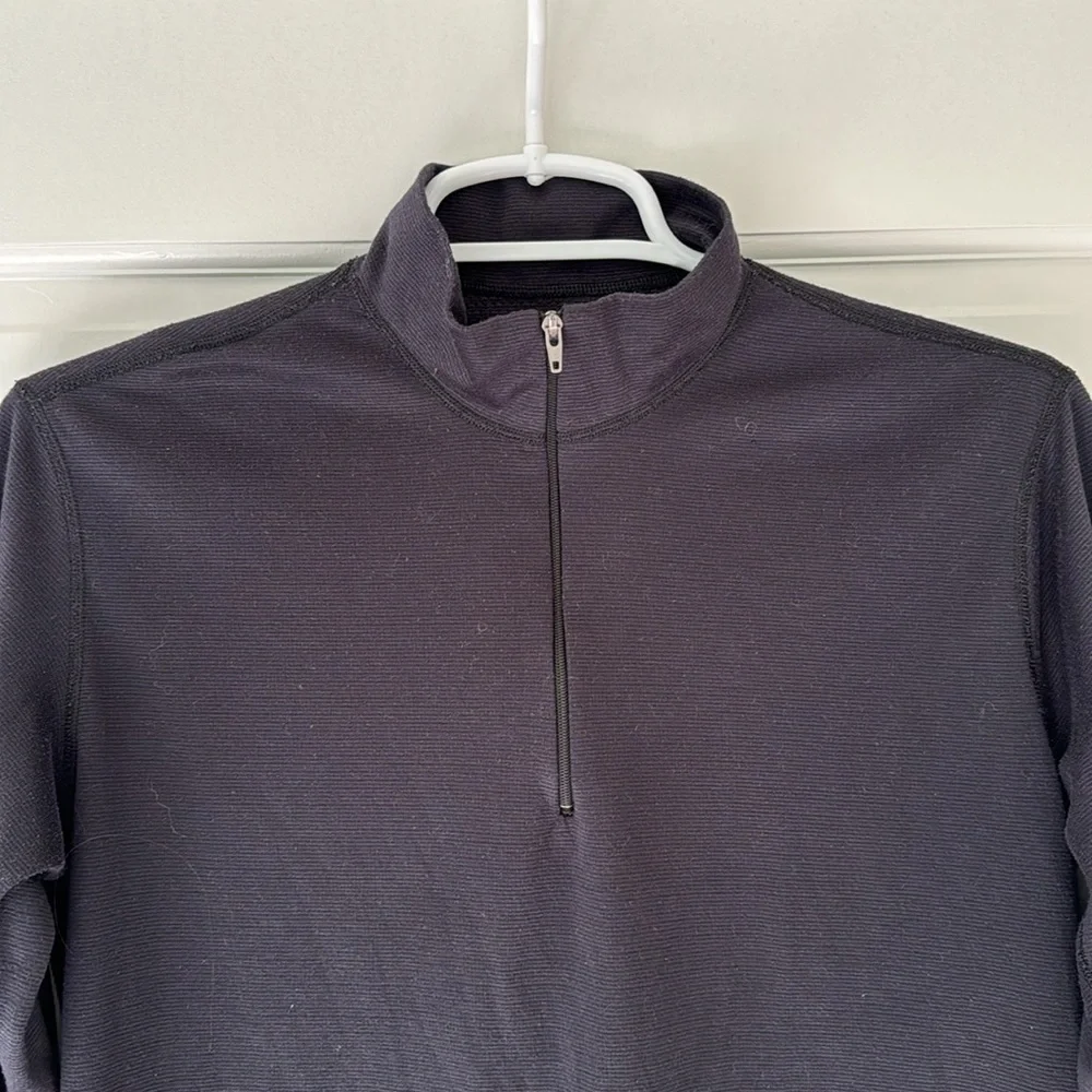 PATAGONIA Capilene pullover size M black 1/4 zip polyester - Picture 4 of 6